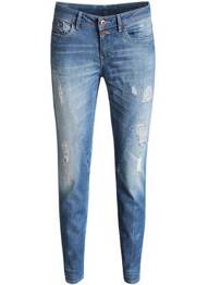 Blugi cu croială slim albastru EDC femeie
