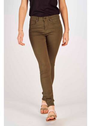 Blugi cu croială slim verde VERO MODA femeie