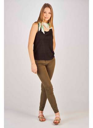 Blugi cu croială slim verde VERO MODA femeie