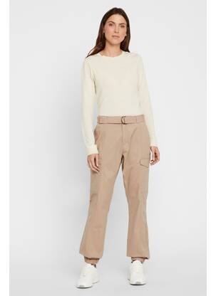 Pantalon cargo argintiu VERO MODA femeie