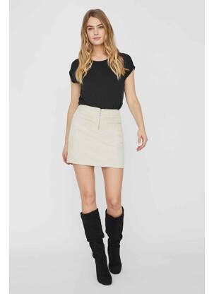 Fustă mini bej VERO MODA femeie