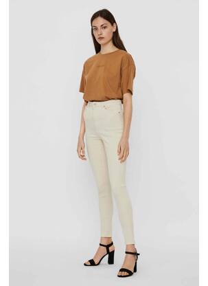 Blugi skinny bej VERO MODA femeie