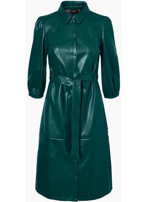 Rochie midi verde VERO MODA femeie