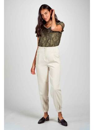 Pantalon chino bej VERO MODA femeie