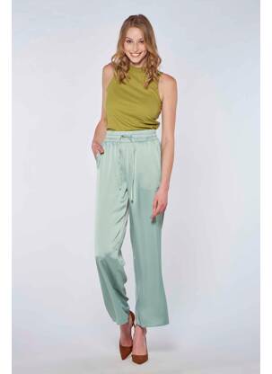 Pantalon larg verde VERO MODA femeie