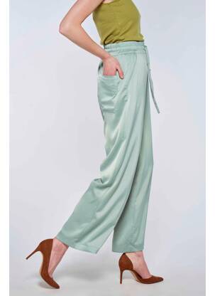 Pantalon larg verde VERO MODA femeie