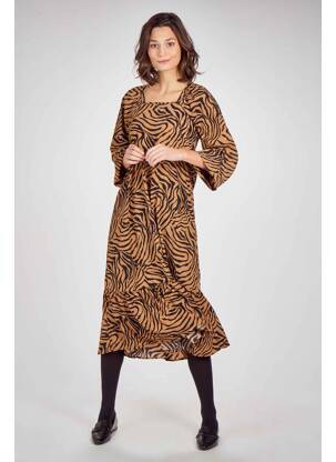 Rochie midi maro VERO MODA femeie