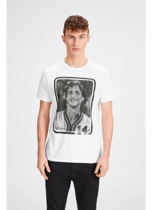 Tricou alb JACK & JONES bărbat