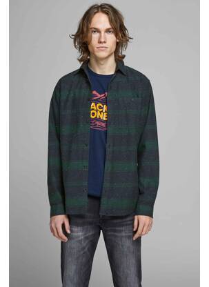 Cămașă cu mâneci lungi verde JACK & JONES bărbat