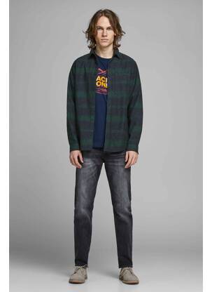 Cămașă cu mâneci lungi verde JACK & JONES bărbat