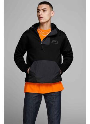 Hanorac negru JACK & JONES bărbat