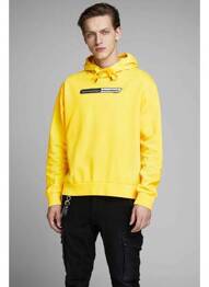 Hanorac cu glugă galben JACK & JONES bărbat