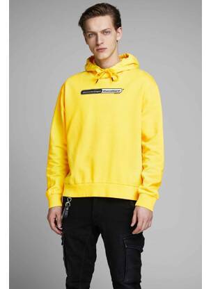 Hanorac cu glugă galben JACK & JONES bărbat