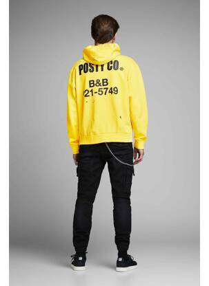 Hanorac cu glugă galben JACK & JONES bărbat