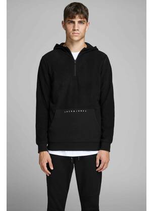 Hanorac cu glugă negru JACK & JONES bărbat