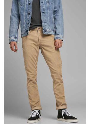 Pantalon slim bej JACK & JONES bărbat