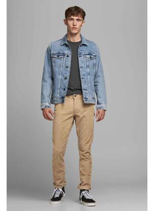 Pantalon slim bej JACK & JONES bărbat