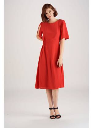 Rochie midi roșu VILA femeie