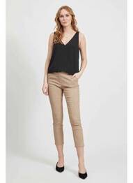 Pantalon 7/8 negru VILA femme