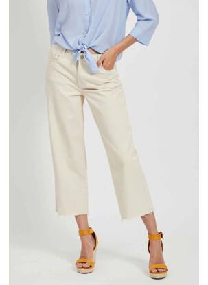 Blugi cu croială dreaptă bej VILA femeie