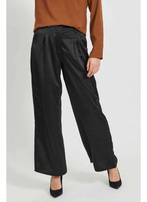 Pantalon larg negru VILA femeie