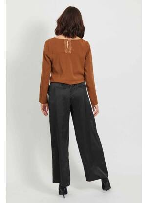 Pantalon larg negru VILA femeie