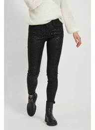 Pantalon slim negru VILA femme