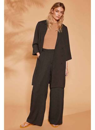 Pantalon larg negru VILA femeie