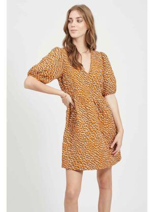 Rochie midi auriu VILA femeie