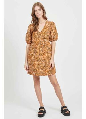 Rochie midi auriu VILA femeie