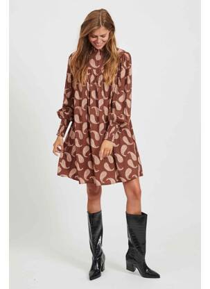 Rochie midi maro VILA femeie