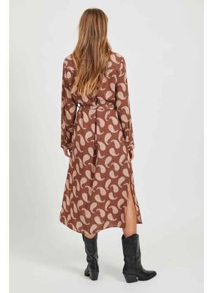 Rochie midi maro VILA femeie
