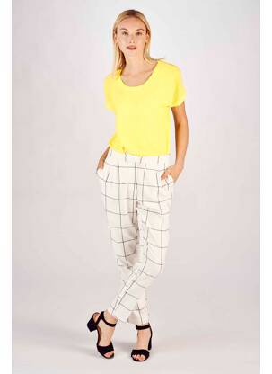 Pantalon chino alb ONLY femeie