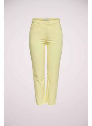 Pantalon drept galben JACQUELINE DE YONG femeie