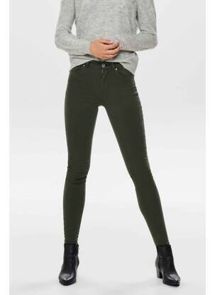 Pantalon slim verde ONLY femeie