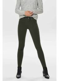 Pantalon slim verde ONLY femeie