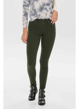 Pantalon slim verde ONLY femeie