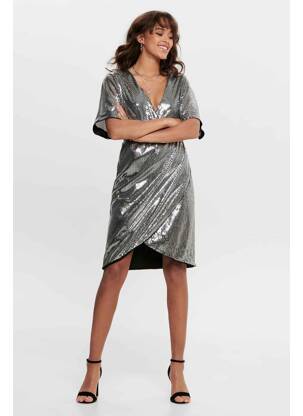 Rochie midi negru JACQUELINE DE YONG femeie