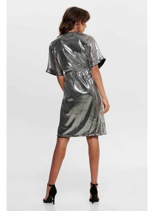 Rochie midi negru JACQUELINE DE YONG femeie