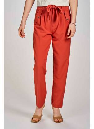 Pantalon larg roșu JACQUELINE DE YONG femeie