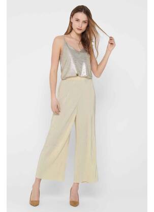 Pantalon drept auriu ONLY femeie