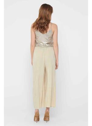 Pantalon drept auriu ONLY femeie