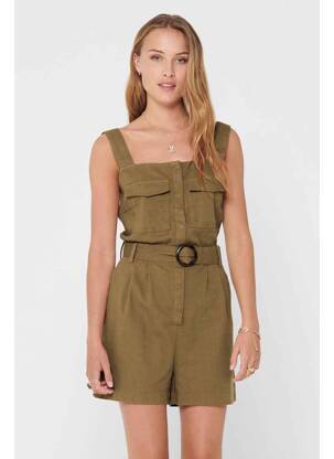 Salopetă scurtă maro ONLY femeie