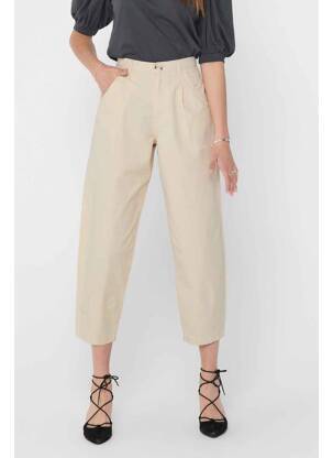 Pantalon larg bej JACQUELINE DE YONG femeie