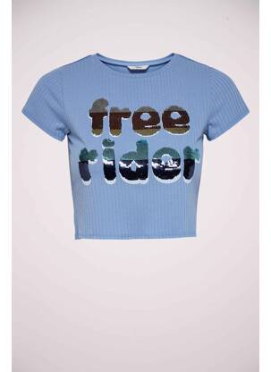 Top scurt albastru ONLY femme