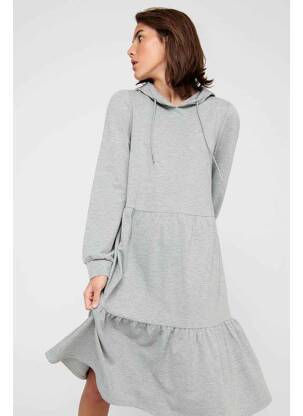 Rochie midi gri JACQUELINE DE YONG femeie