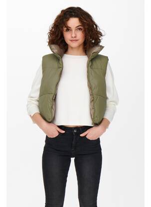 Geacă matlasată verde ONLY femeie