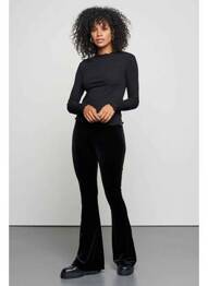 Pantalon evazat negru CATWALK JUNKIE. femeie