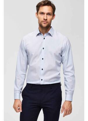 Cămașă cu mâneci lungi alb SELECTED bărbat