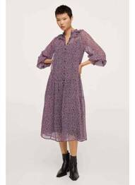 Rochie midi roșu MANGO femme